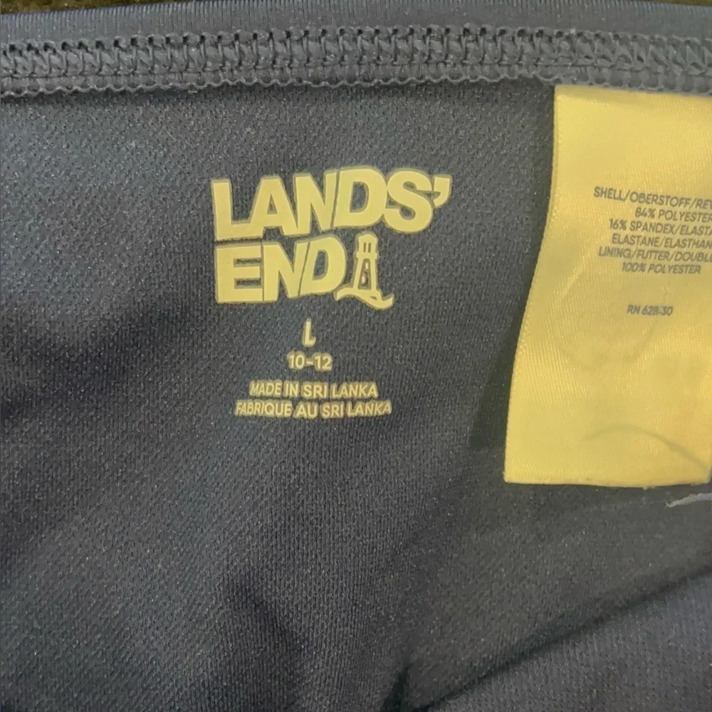Lands End girls swim bottom size large 10-12 navy